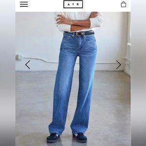 AYR Classic Indigo Wide Leg Jeans